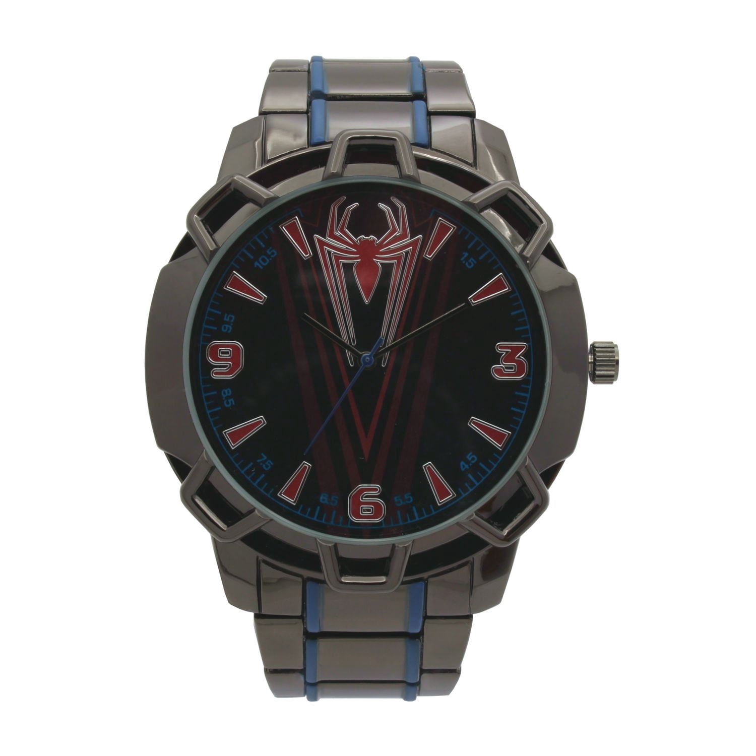 Adult Spiderman Black Metal Bracelet Watch