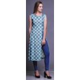 thumbnail image 3 of Bimba Printed Side Slit Straight KurtisForWomen Sleeveless Summer Kurta, 3 of 6