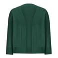 thumbnail image 3 of Pitauce Cardigan Court pour Femmes à Manches 3/4, Ouvert à l'Avant, Boléro Léger en Tricot, Shrug Cardigan, 3 of 5