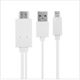 thumbnail image 2 of Adaptateur de Câble 2M 1080P MHL Micro USB vers HDMI HD TV pour Samsung Android 11PIN, 2 of 3