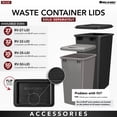 thumbnail image 3 of Rev-A-Shelf Top Mount Double Pullout Under Cabinet Trash Can, 35 Qt, 4WCTM-18DM2, 3 of 7