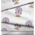 thumbnail image 3 of Soimoi Satin Silk Fabric Tree Block Print Fabric by The Yard 42 Inch Wide, 3 of 3