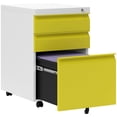 thumbnail image 1 of Vinsetto 3 Drawer Filing Cabinet Steel File Cabinet with Lock and Wheels, 1 of 10