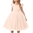thumbnail image 1 of Bonanza de Rabais, Robe Bouffante en Maille Unie à la Mode, Performance Formelle, Tissu en Maille, Coupe Confortable, Robe de Fête pour Filles, Occasion Formelle, Tenue de Soirée Stylée Design Classique, 1 of 9