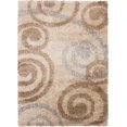 thumbnail image 1 of Tapis Shag Soho beige en polypropylène 6'7" x 9'6", 1 of 4