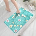 thumbnail image 2 of Rbaofujie Kitchen Rugs Bathroom Floor Mat Microfiber Inkjet Printing Bathroom Absorbent Foot Mat Bedroom Door Mat Non Slip Mat Flocked Carpet Chrysanthemum Pattern Door Mat, 2 of 6