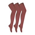 thumbnail image 1 of 3 Pair Multipack Womens Coloured Opaque 80 Denier Tights | Sock Snob | Plain Block Colour Tights, 1 of 2