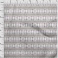 thumbnail image 3 of oneOone Tissu Popeline Sergé Coton Bio Imprimé Plume de Paon Ikat BTY 42 Pouces de Large, 3 of 4