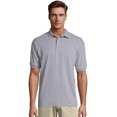 thumbnail image 1 of Hanes Men's Cotton-Blend EcoSmart Jersey Polo - 054X, 1 of 1