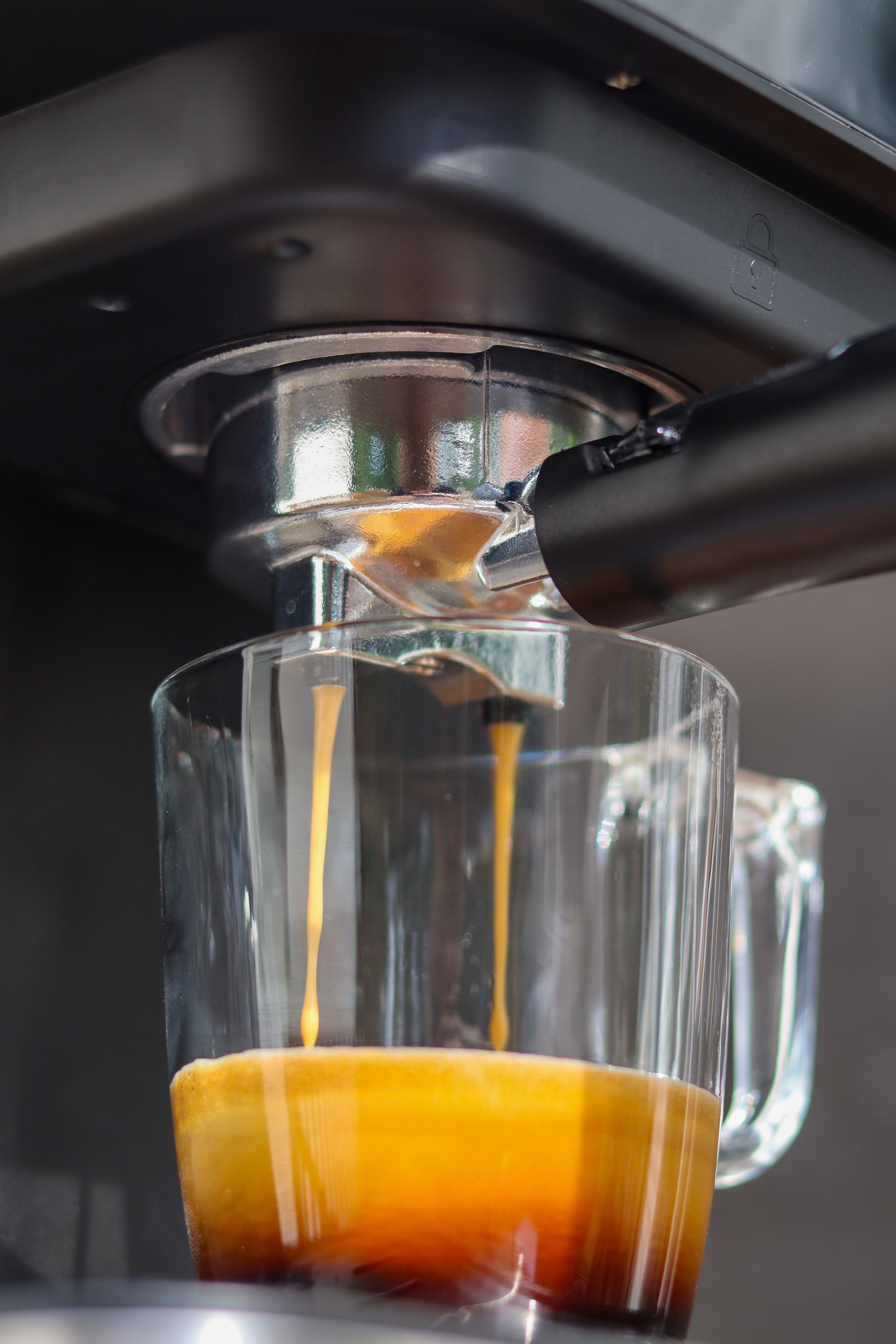 TRU 15-Bar Semi-Automatic Touch Screen Espresso Maker, Stainless Steel