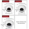 thumbnail image 1 of Ruiboury Computer Desk Hole Cover Portable Round Insulative Office Table Cable Grommet 50mm Silver 1Set, 1 of 6