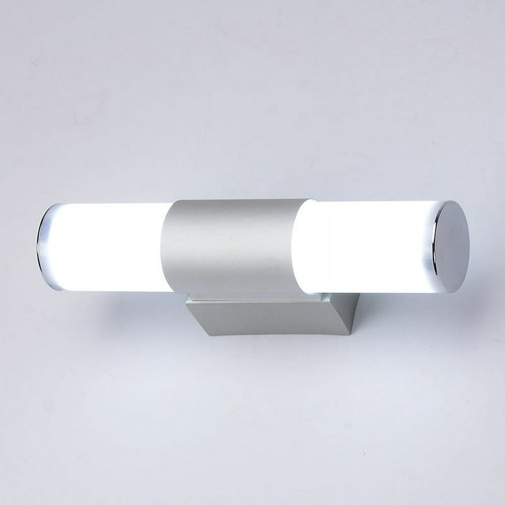 MesaSe Modern Wall Light LED Brushed Nickel Vanity Fixture for Bathroom Over Mirror