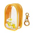 thumbnail image 2 of MERIGLARE Clear Figure Display Bag with Keychain Mini Doll Storage Bag for Mini Figure Yellow, 2 of 7