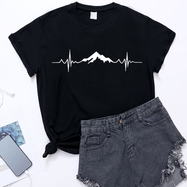Hauts d'Été Grande Taille pour Femmes Chic Mode Féminine Décontractée Col Rond Imprimé Chemise Ample Bas Manches Courtes Haut T-Shirt Col en V Femmes en Liquidation