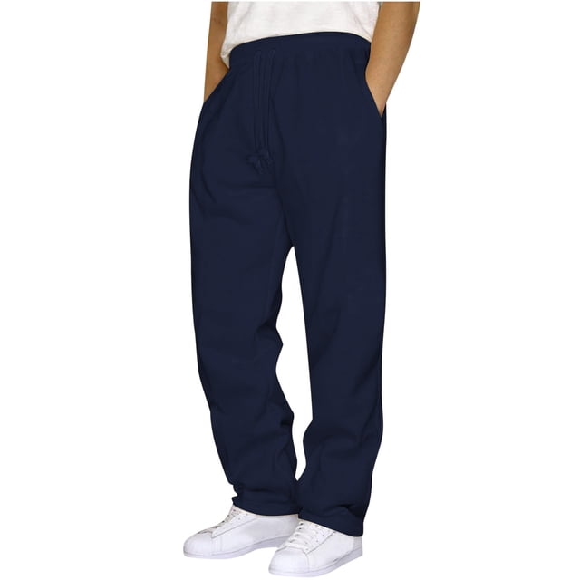 FAIWAD Mens Sweatpants Drawstring Elastic Waist Cargo Pants Athletic Running Pants Lightweight Workout Joggers