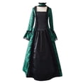 thumbnail image 4 of Halloween Costume Robe Victorienne pour Femmes Robe de Princesse Manches Évasées Cour Robes Rétro Grande Taille Robe de Bal Vintage, 4 of 7