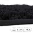 thumbnail image 2 of Hitime Soft Chenille Bath Rug Mat 16x24 Quick Dry Machine Washable Bathroom Runner - Ultra Absorbent Non-Slip Backing - Black, 2 of 10