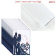 thumbnail image 2 of Ramiter 20pcs Wedding Invitations Card Invite Envelopes Kit Bridal Shower Engagement Party Supplies, 2 of 4