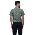 thumbnail image 3 of BESTMAN Printed Shirts For Men Short Sleeve Button Down Casual Cotton Shirt, 3 of 5