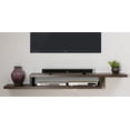 thumbnail image 3 of Asymmetrical Wall Mounted Wood TV Console Entertainment Center 72-inch Gray, 3 of 7