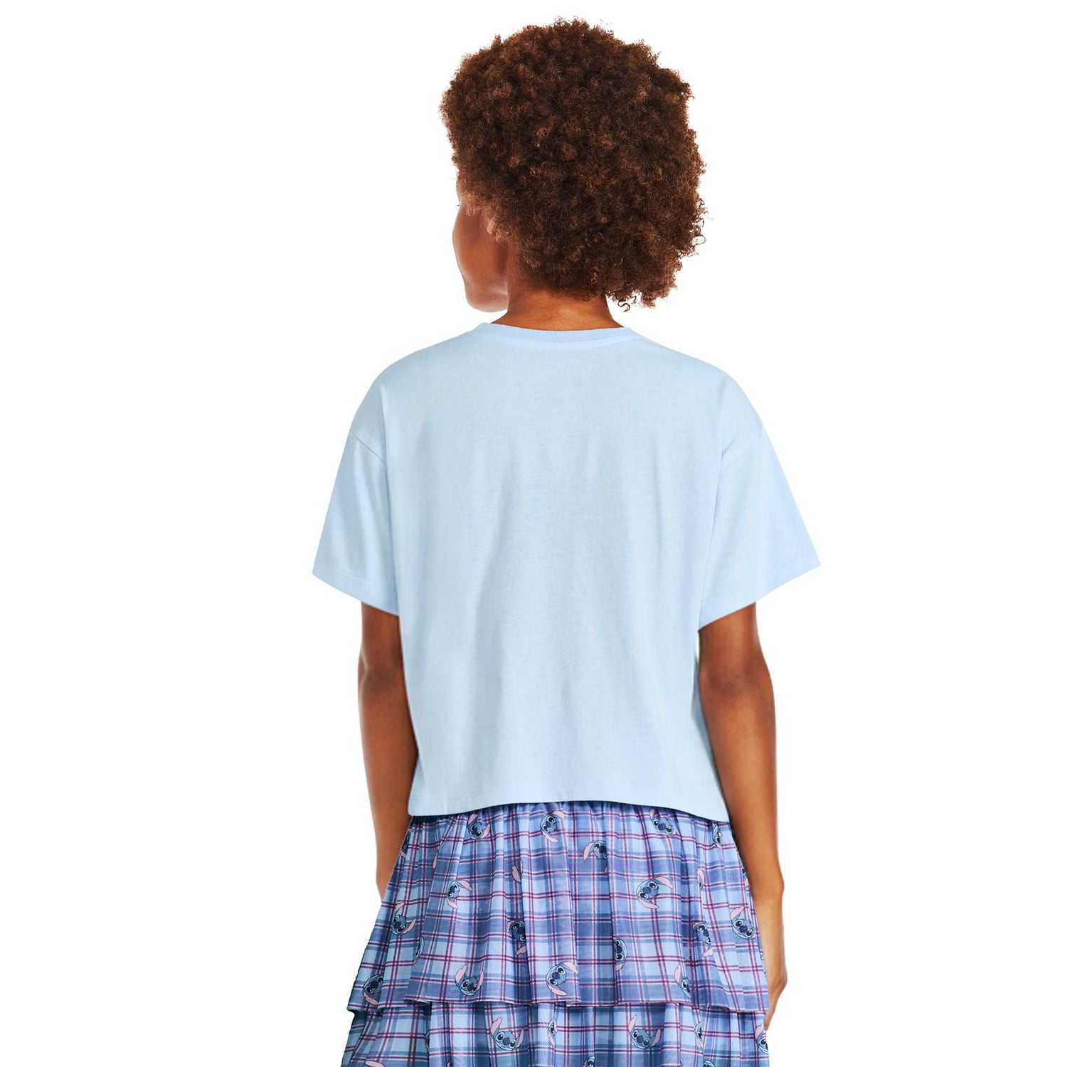 T-shirt coupe carrée Stitch Disney pour filles