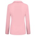 thumbnail image 3 of Yuyuzo Womens Blazer Lapel Collar Long Sleeve Open Front Button Tunic Tops Solid Color Fall Suit, 3 of 4