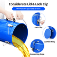 thumbnail image 4 of Efficient Cleaning Solution Grease Bucket – 6 Gallon Steel – Rust-Proof, Secure Locking Lid & Filter Bag – USA, 4 of 8