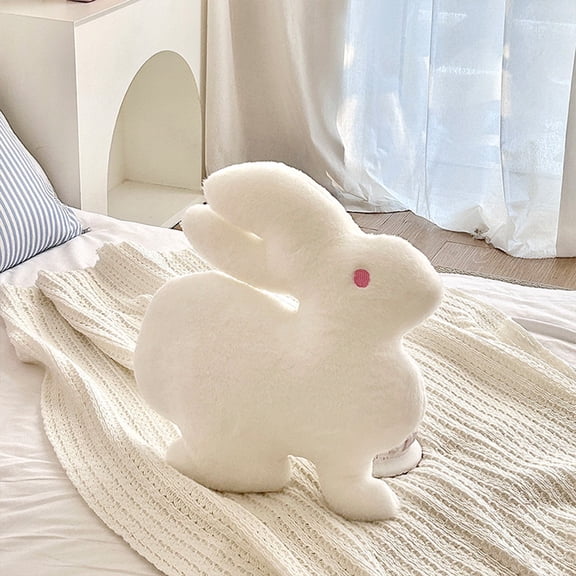 Tyidzon Bunny Pillow Cute Bunny Modern Pillow Modern Cushion Cover Sofa Bed Chair Car Decorative Pillow