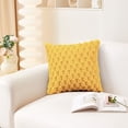 thumbnail image 4 of Bdday Throw Pillow Cover Weaving Snowflake Velvet Solid Color Pillow Office Sofa Lumbar Support Pillow Bedside Support Pillowcase Cushion Square Pillow Covers, 4 of 7