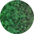 thumbnail image 1 of Ahgly Tapis Rond Lavable en Machine Intérieur Transitionnel Vert Forêt Foncé, 8 Pieds Rond, 1 of 7