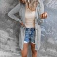 thumbnail image 1 of Mikilon Cardigan à Manches Longues Ample Uni pour Femmes Manteau Blouse d'Automne, 1 of 7