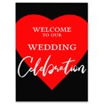 thumbnail image 1 of Darling Souvenir MADE WITH LOVE HeartLargeWelcomeSign, Decorative PosterWelcomeTo Our Wedding Poster For Easel Wedding Collection- 18x12, 1 of 5