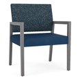 thumbnail image 1 of Pemberly Row Chaise Grand pour Invités pour Réception d'Attente, Cadre en Bois, Bleu, 1 of 5