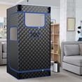thumbnail image 2 of Costway Portable Steam Sauna for Home Full Body Sauna Box with 3L Steam Generator Black, 2 of 10
