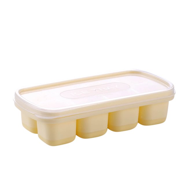 Silicone Ice Cube Tray with Lid Lce Trays Silicone Ice Tray with Spill-Resistant Removable Lid Stackable & Easy-Release Ice Trays 8 Ice Trays Suitable for Cocktail Whiskey Chocolate