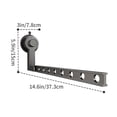 thumbnail image 3 of Bdday Portable Suction Cup Clothes Drying Rack Punch Wall-Mounted Clothes Rack Suitable for Balcony Camping Hotel Small Foldable Dryer Rack, 3 of 8