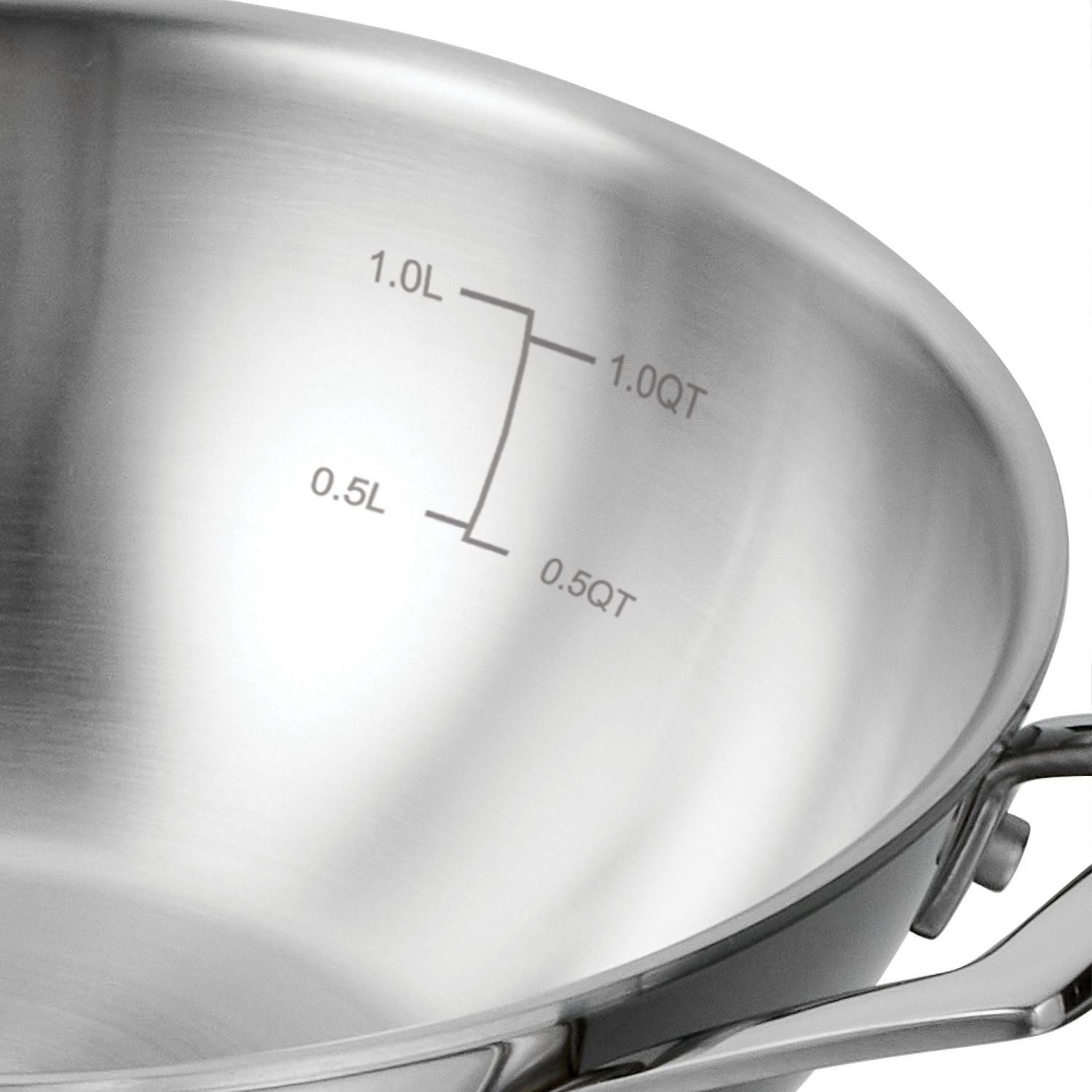 Tramontina Utsava Tri-Ply Clad Stainless Steel Covered Kadai