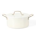thumbnail image 2 of Martha Stewart Galway 10 Piece Aluminum Cookware Set w/Alum Lid, Linen, 2 of 8