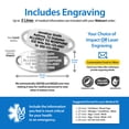 thumbnail image 2 of MedicEngraved Stainless Steel Custom Medical Alert Bracelet - 4mm Paperclip Link, 2 of 8