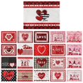 thumbnail image 3 of Kitchen Placemat Valentine'S Day Placemats Red Check Placemats 30X45Cm For Table Decoration Valentine'S Day Waterproof Table Placemats For Indoor Kitchen Decoration Dinner, Kitchen Placemat, 3 of 8