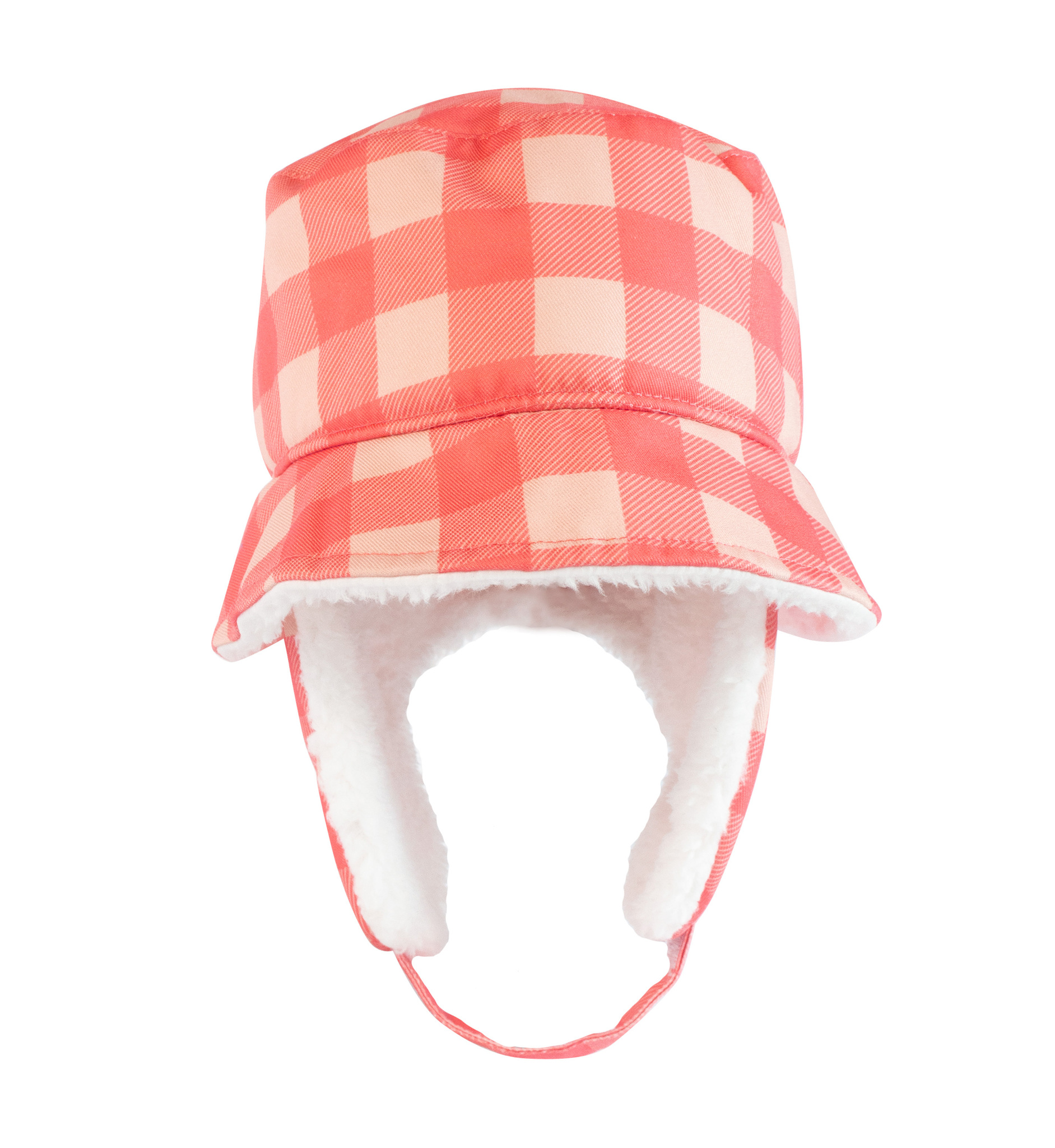 FlapJackKids - Chapeau Bob d'Hiver - Carreaux Buffalo Roses - Grand 4 - 6a+