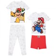 thumbnail image 1 of Super Mario Bros. Mario et Bowser Ensemble de Pyjama 4 Pcs pour Tout-Petits Garçons - Tout-Petit 4T, 1 of 3