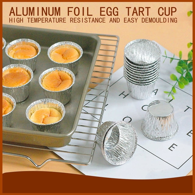 Fiogavroetic Muffin Fresh Disposable Good Baking Mold Tin Foil Cake Cup 50pc