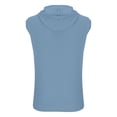 thumbnail image 4 of DPTALR T-Shirt de Sport Sans Manches Décontracté à Capuche Solide pour Hommes, 4 of 5