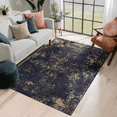 thumbnail image 1 of Black Washable Rug 5x8 Area Rug (Black+Gold, 5' x 8'), 1 of 5
