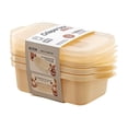 thumbnail image 1 of Meitianfacai 3 PCS Home Clear Sealed Preservation Box Food Grade Plastic Storage Case High Temperature Resistance Food Storage Containers with Lids Microwave Safe, 300ml, 1 of 3