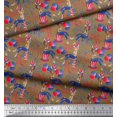 thumbnail image 2 of Soimoi Poly Georgette Fabric Women,Balloon & Firecrackers Party Print Sewing Fabric Yard 42 Inch Wide, 2 of 3