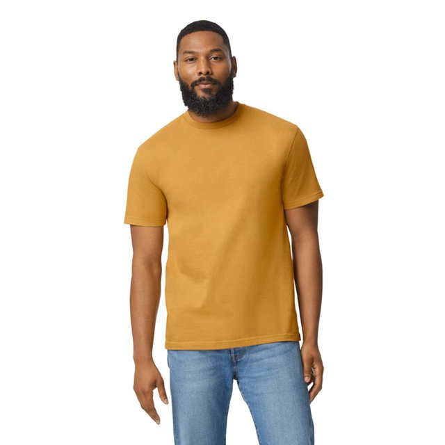 Gildan - T-Shirt Softstyle de Poids Moyen - 65000 - Moutarde - Taille : S