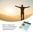 thumbnail image 3 of stanreset Map Case Waterproof PVC Document Stationery Storage Holder Cover Portable Camping Picnic Organizer Pocket with Zipper, 3 of 6