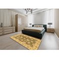 thumbnail image 4 of Ahgly Company Indoor Rectangle Abstract Dark Brown Oriental Area Rugs, 8' x 10', 4 of 6